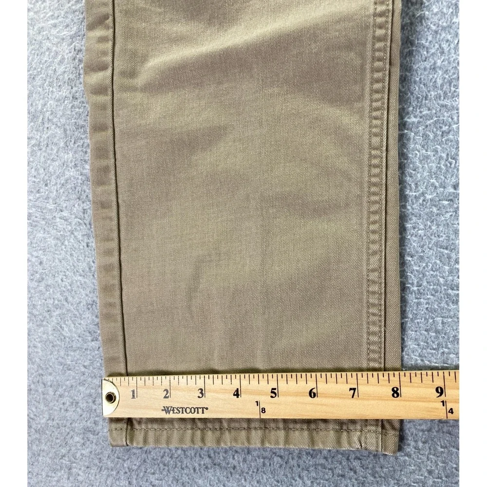 Levi's 505 Regular Fit Straight Leg Jeans Tan 34x30 (Fits‎ 33x29) White Tab City